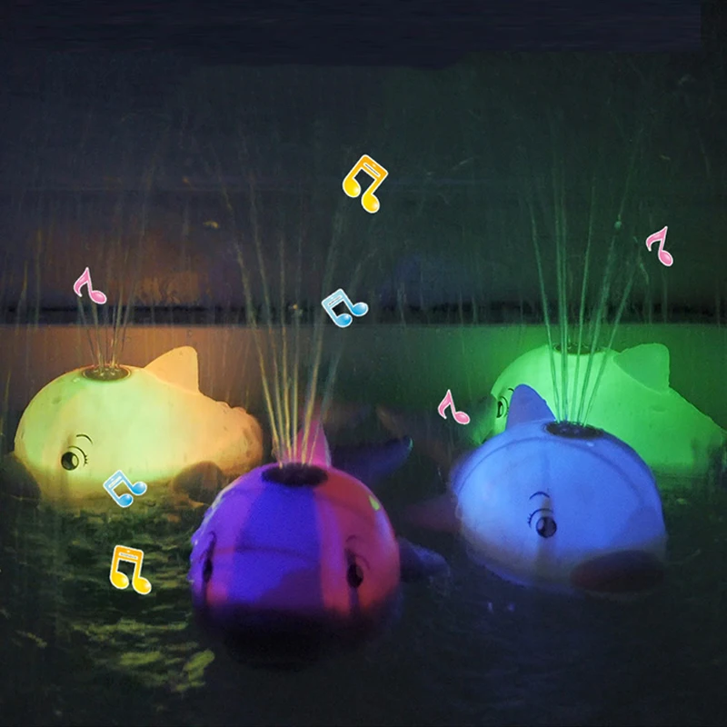 Игрушка детская для ванны электрический шар купания с распылителем воды Китом и