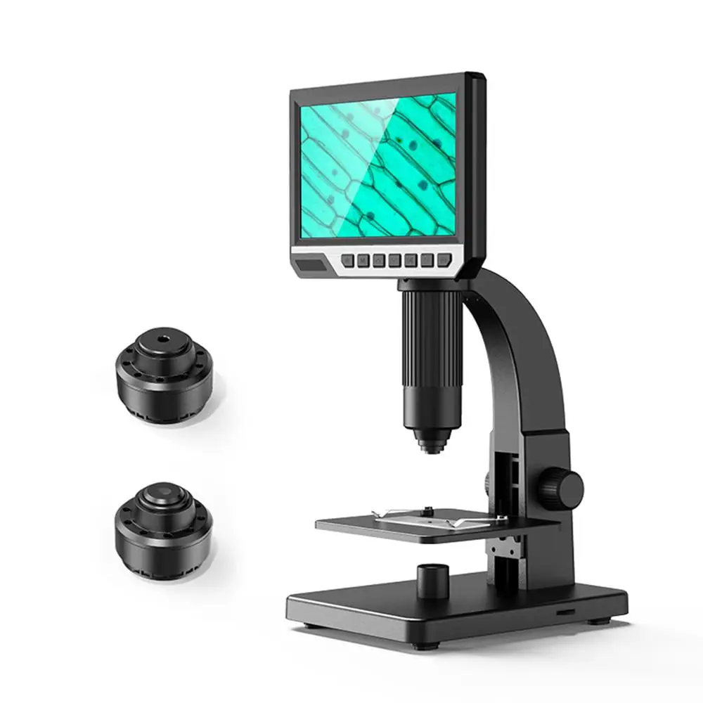 

Electronic Digital Microscope 7 Inch Large Screen LCD Display 2000X USB Continuous Amplification Magnifier for Soldering Tool