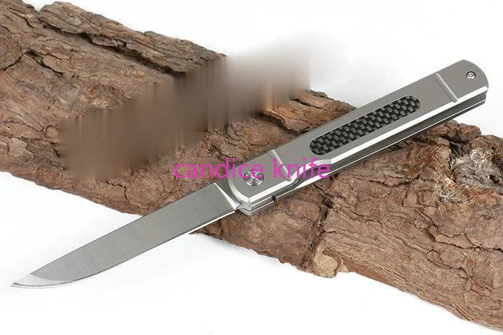 Складной нож Commander быстрооткрывающийся клинок из титана и углеволокна с лезвием