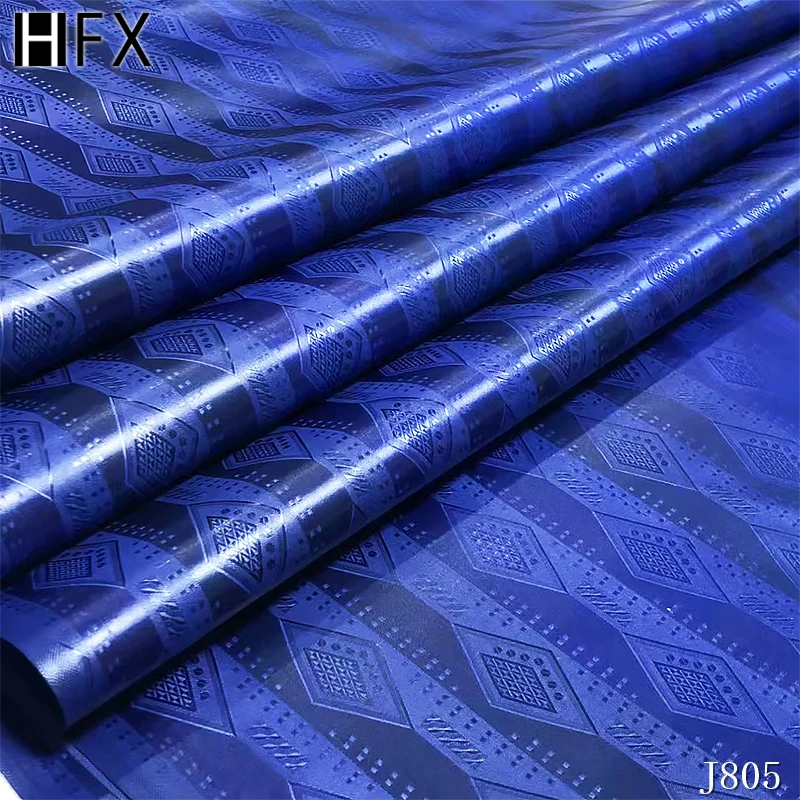 Итальянская парчовая синяя кружевная ткань высокого качества Bazin богатая