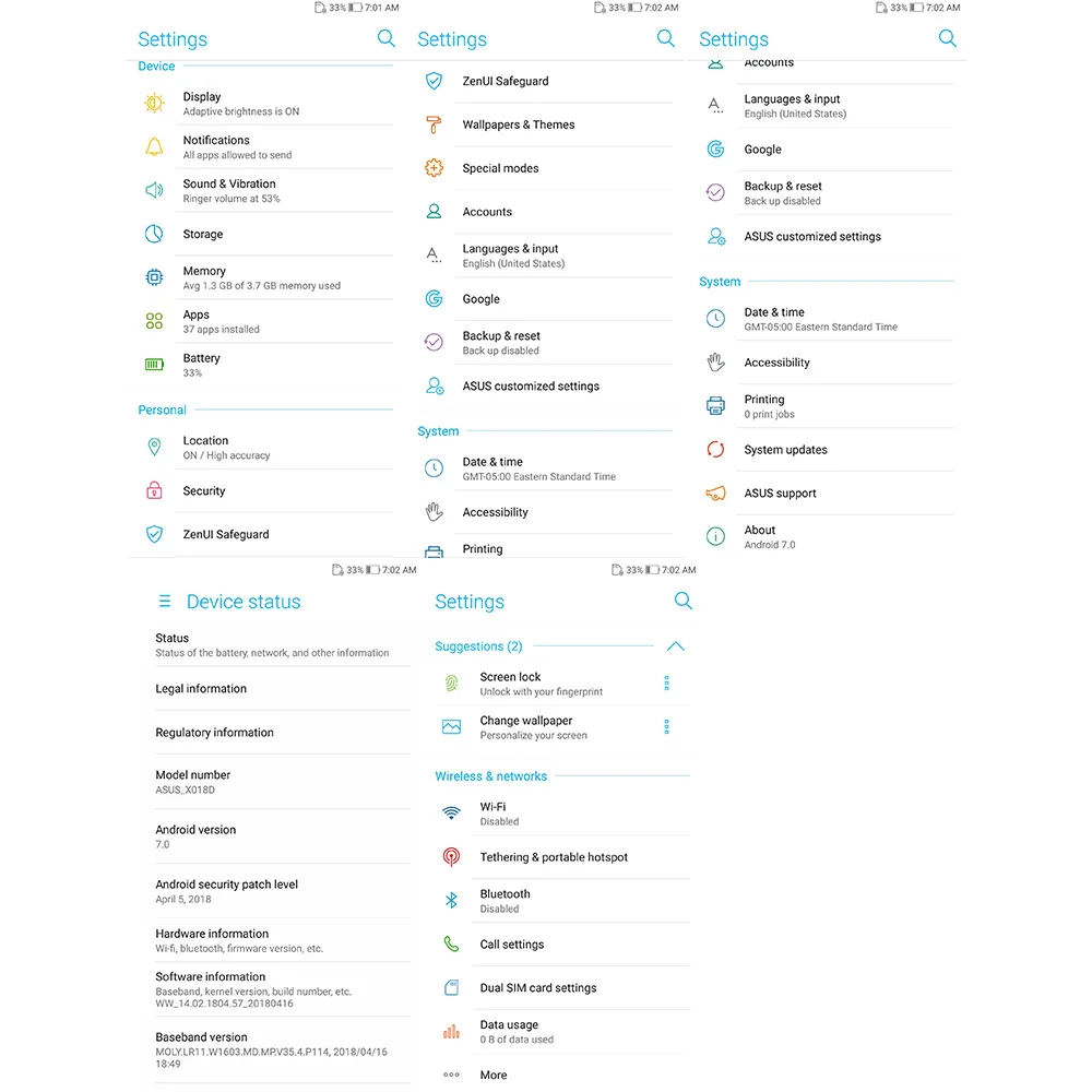 Смартфон ASUS Zenfone Max Plus ZB570TL, четыре ядра, 4 Гб ОЗУ, 64 Гб ПЗУ, 5,7 дюймов, полный экран, 4130 мА/ч, мобильный телефон с отпечатком пальца