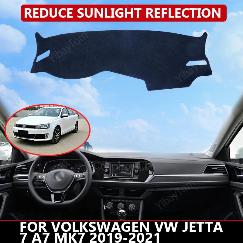 

Car Dashboard Cover for Volkswagen VW Jetta 7 A7 MK7 2019-2021 Mat Protector Sun Shade Dashmat Board Pad Auto Carpet