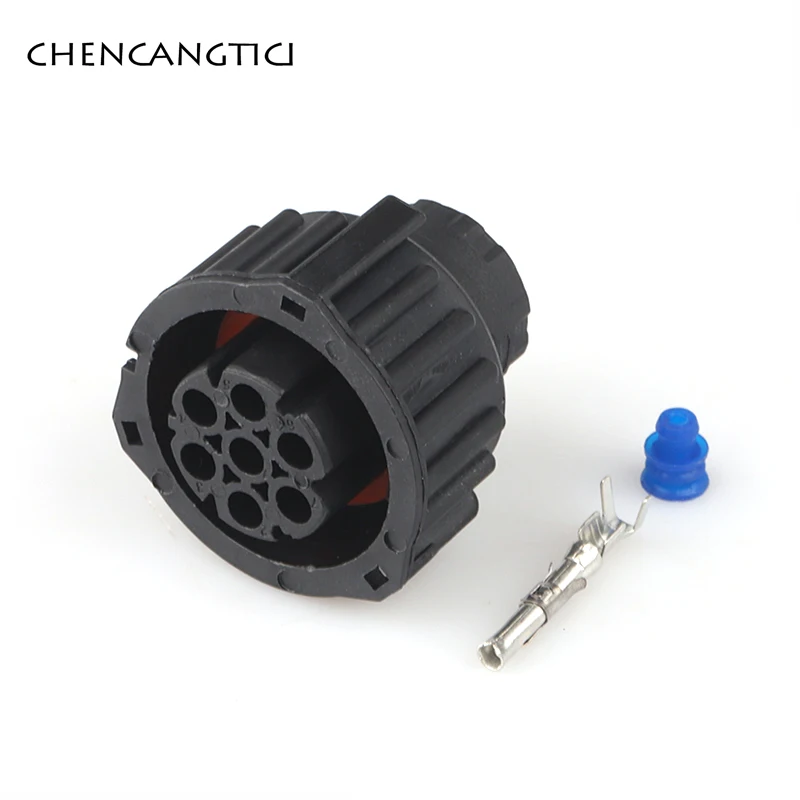 2 комплекта 7 Pin Way Tyco Amp Bu Ste Kpl круговой Din корпус соединитель Мужской Женский 1 5 мм