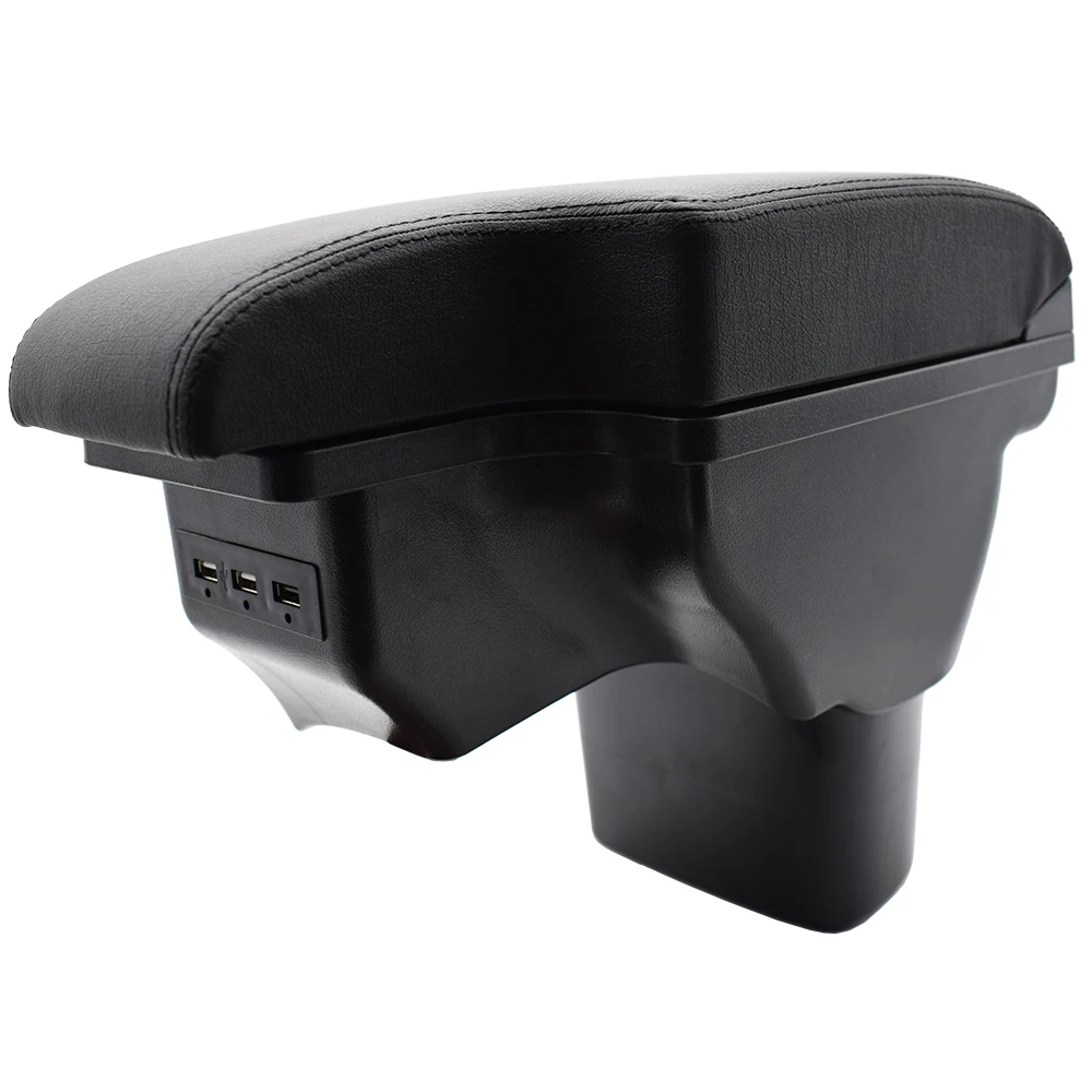 Подлокотник с новый ящик для хранения USB Nissan Juke ESQ 2011-2019 черный кожаный