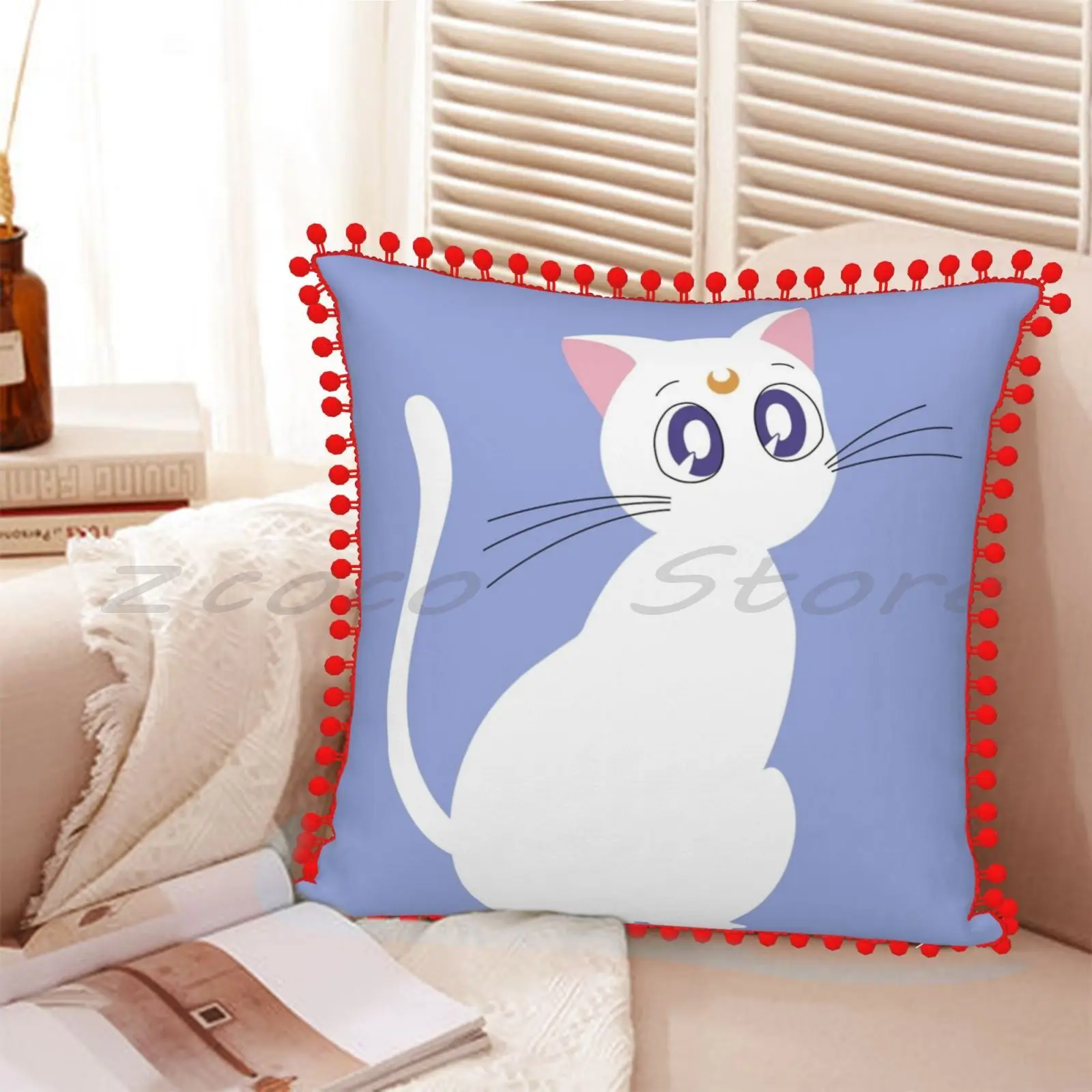 Artemis Pillow Cover Personalized Diy Throw Flax Plush Velvet Soft Sailor V Venus Scout | Дом и сад