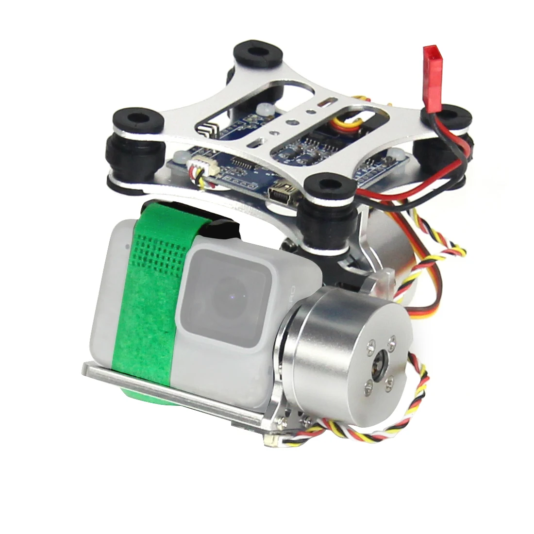 Алюминий 2 осевой бесщеточный карданный вал Камера крепление контроллера разъем