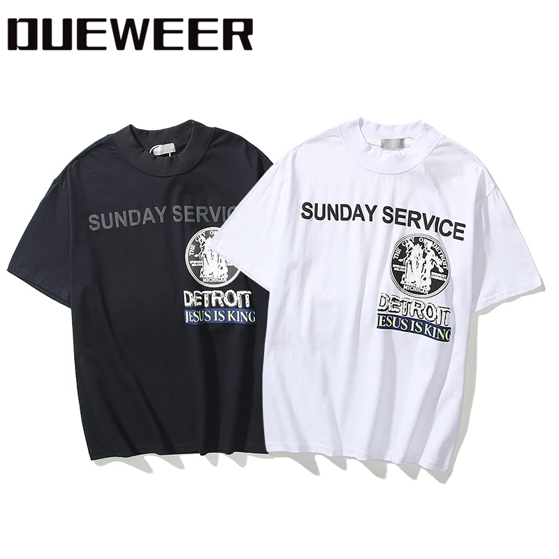 

Mens T-shirts Tees Jesus Is King Kanye West Hip Baggy Women Summer Vintage Oversized Streetwear T-shirt Tops