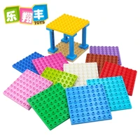 big size diy building blocks 8x8 dots baseplate accessories compatible with brand bricks base plate toys for children kids gift