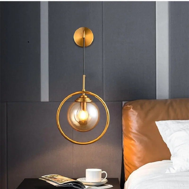 Настраиваемая настенная лампа в скандинавском стиле светодиодный светильник E27