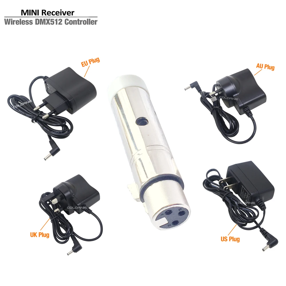 2,4G ISM Dmx контроллер беспроводной Dmx приемник передатчик DMX512 сигнал для DJ Luces диско светильник движущаяся головка