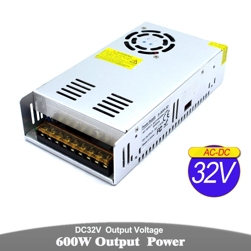 Одиночный выход импульсный источник питания DC 32V 600W источники трансформатор