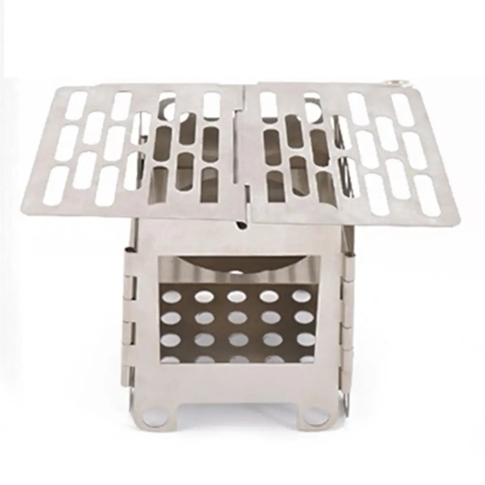 Складная мини корзина для барбекю из нержавеющей стали портативная гриль