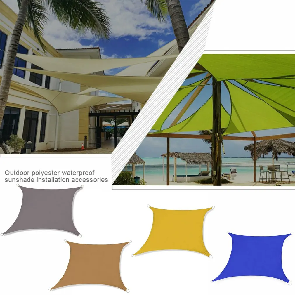 

Outdoor awnings Waterproof Sun Shelter Triangle Sunshade Protection Outdoor Canopy Garden Patio Pool Shade Sail Awning Camping