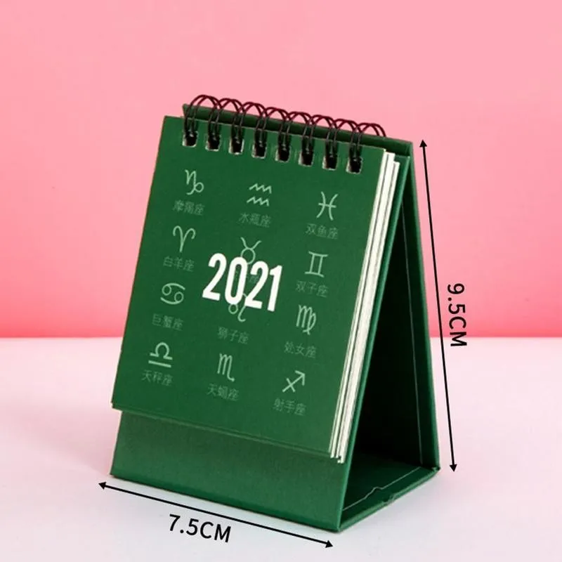 

2021 Mini Desk Calendar Constellation Series Mini Desk Calendar DIY Portable Desk Calendars Daily Schedule Planner