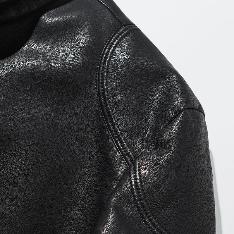 Новинка 2020 демисезонная мотоциклетная куртка из искусственной кожи пальто