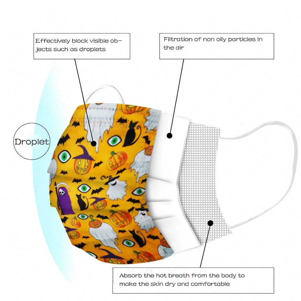100 шт. одноразовые дышащие защитные маски для детей 3 слоя| |