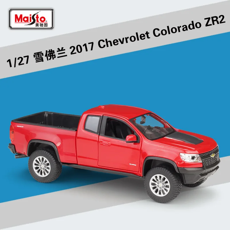Коллекционная Подарочная игрушка Maisto 1:24 2017 для пикапа Chevrolet Колорадо ZR2 из сплава