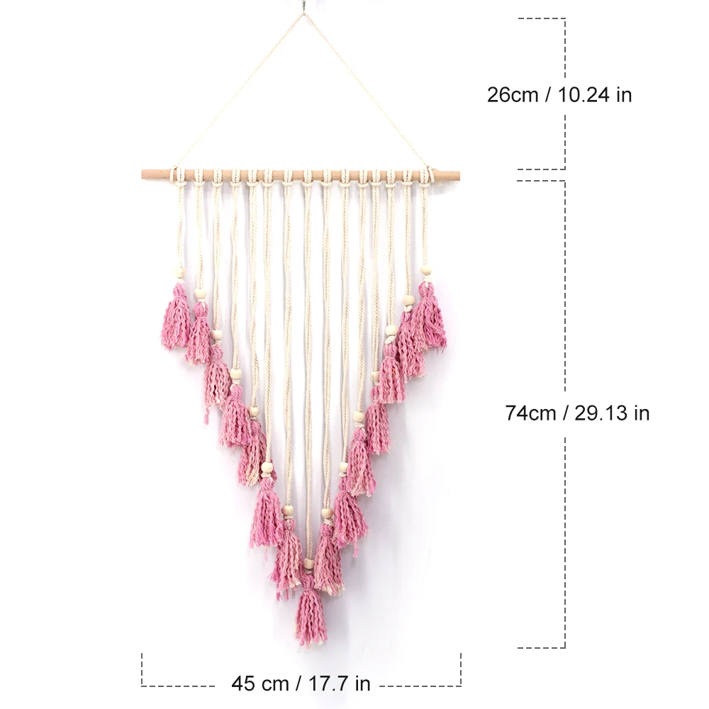

Macrame Wall Hanging Woven Bohemian Boho Wall Decor Home Art Beautiful Apartment Dorm Room Decoration