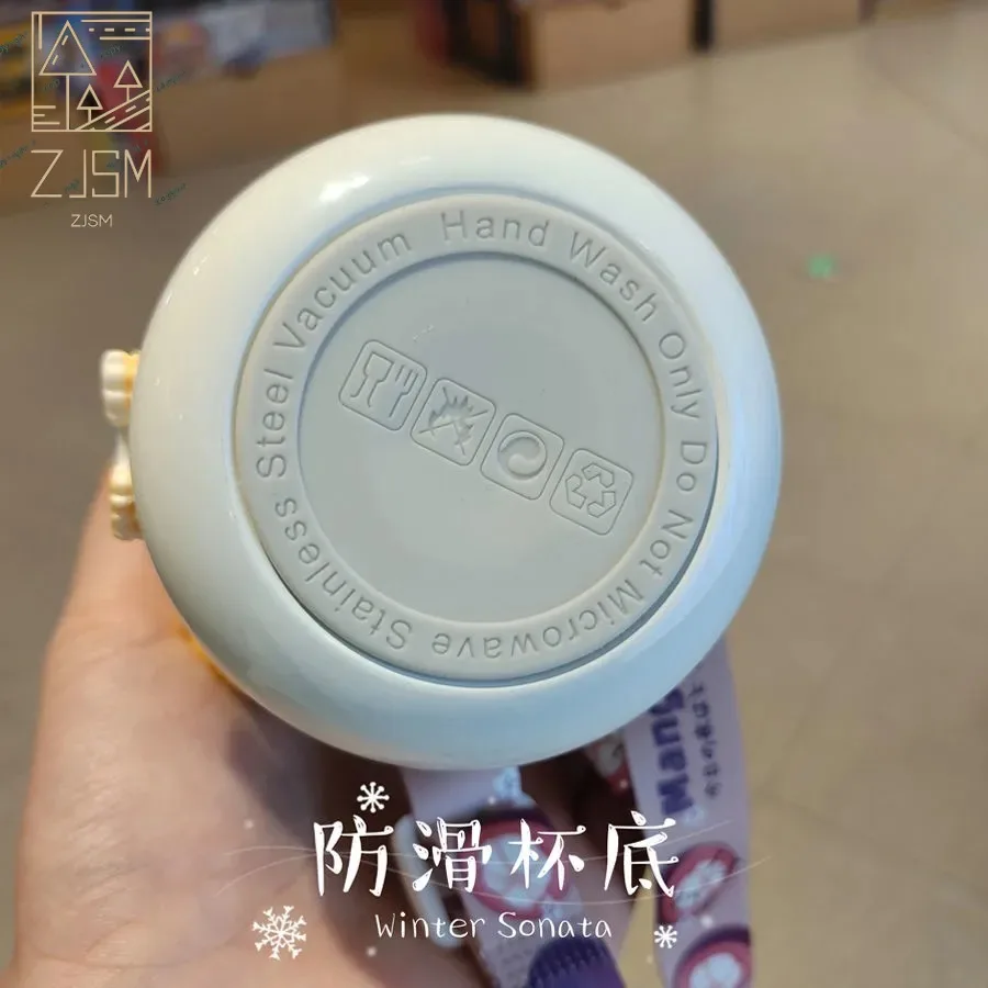 

Cute Korean Little Bear Thermos Mug Creative Three-Dimensional Lid Stainless Steel Vacuum Flask Portable Kid Travel Water Bottle