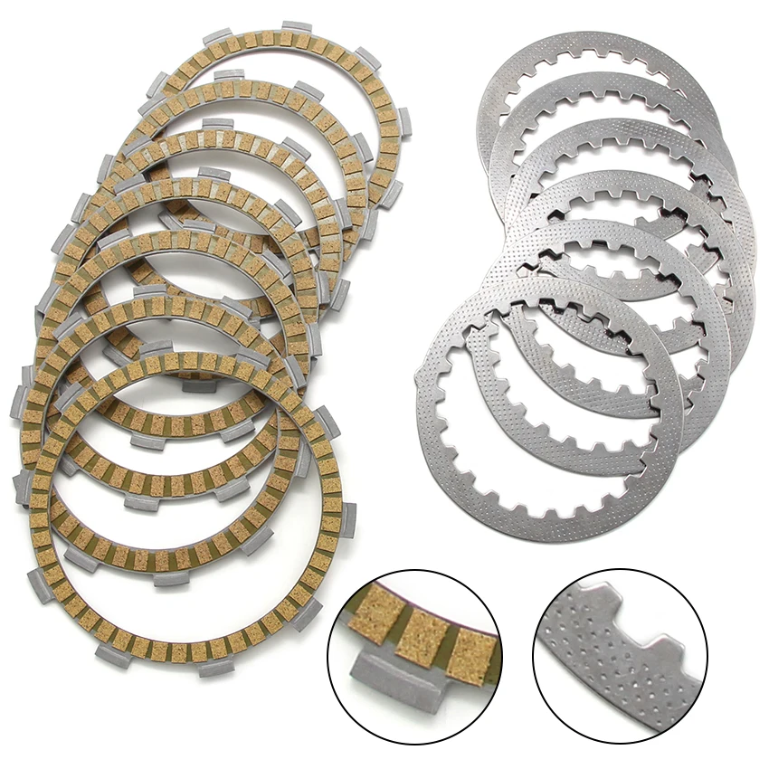 

Clutch Friction Disc Plates For Yamaha DT125X 2005-2006 DT200R 1988-1996 DT200WR TDR125 R/RR SDR200 (2TV) WR200R YFS200 Blaster