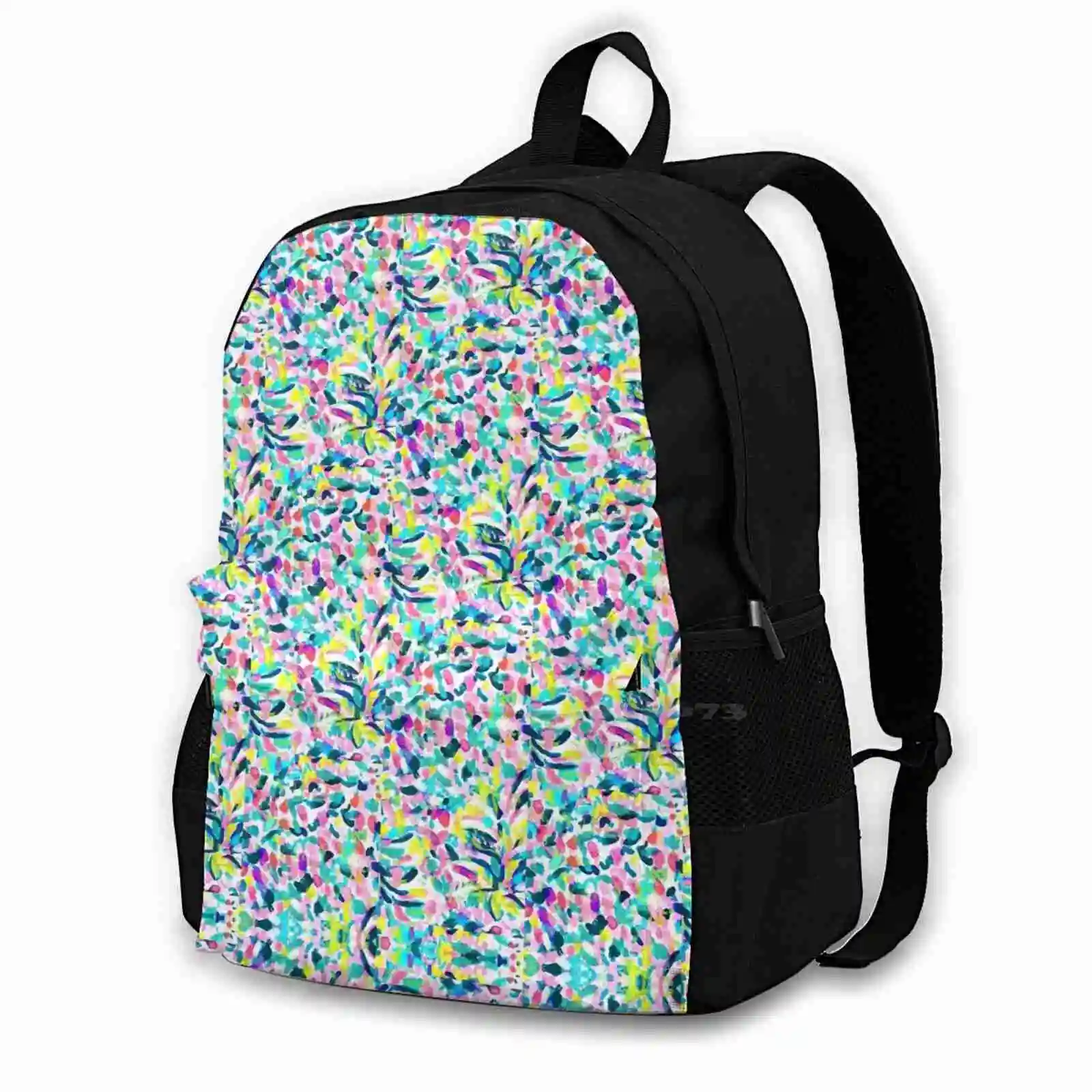 Preppy Mask School Bag Big Capacity Backpack Laptop 15 Inch Lilly Lilly Southern Preppy Lilly Lilly Lilly