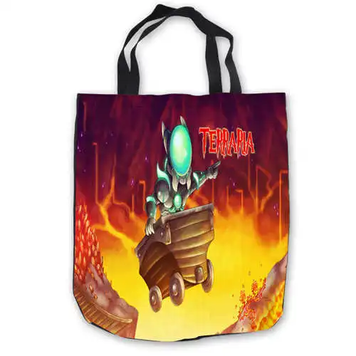 На заказ холст terraria (1) сумка сумки повседневная хозяйственная пляжные Складная