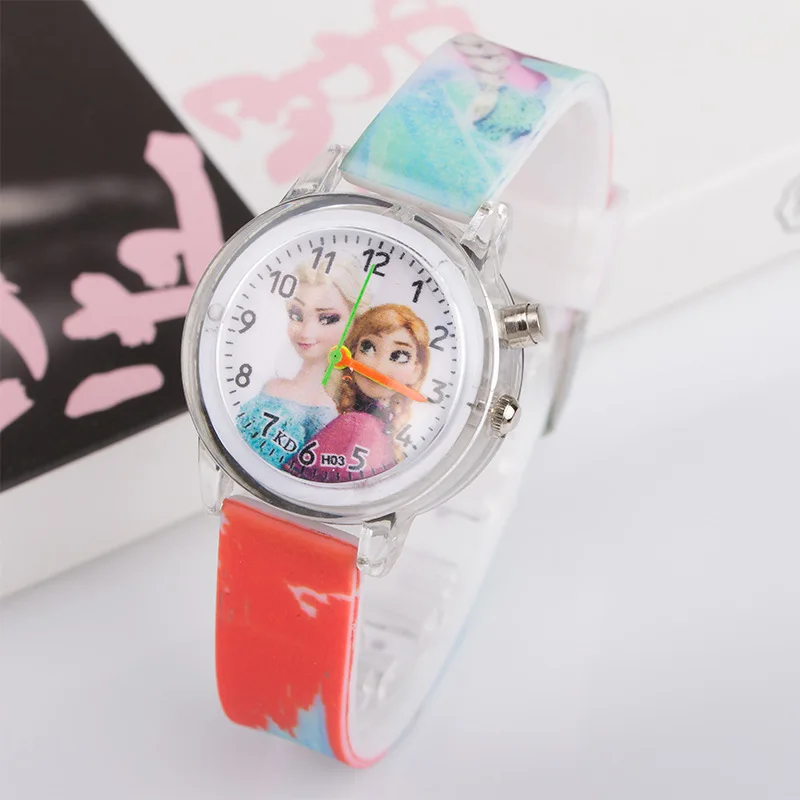 

Cartoon Cute Colorful Light Silicone Quartz Watch Children Kids Girls Fashion Bracelet Luminous Wrist Watch Clock