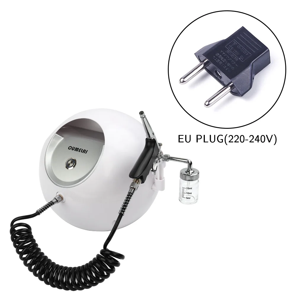 EU Plug Вода кислородная струя пилинг уход за кожей лица Омоложение кожи увлажняющая, против морщин удаляет воду кислород красота лица кислород Spraye - Цвет: EU Plug
