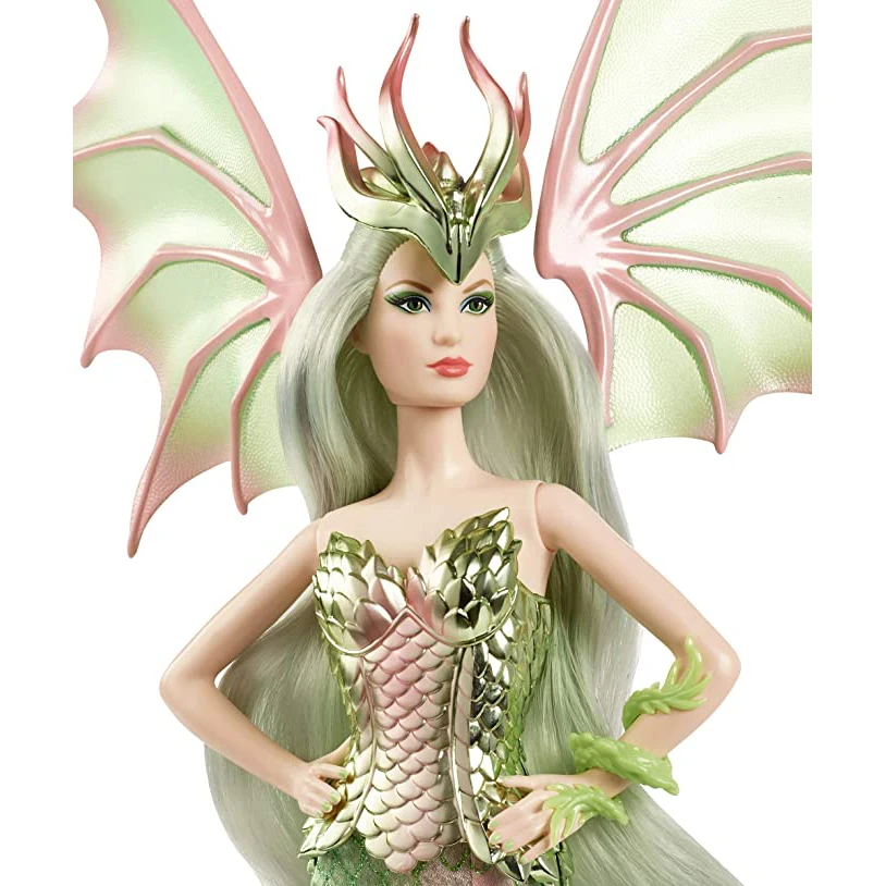 

Barbie Signature Mythical Muse Fantasy Dragon Empress Doll, 15-in, Collectible, with Pastel-Colored Hair and Wings Toy Gift