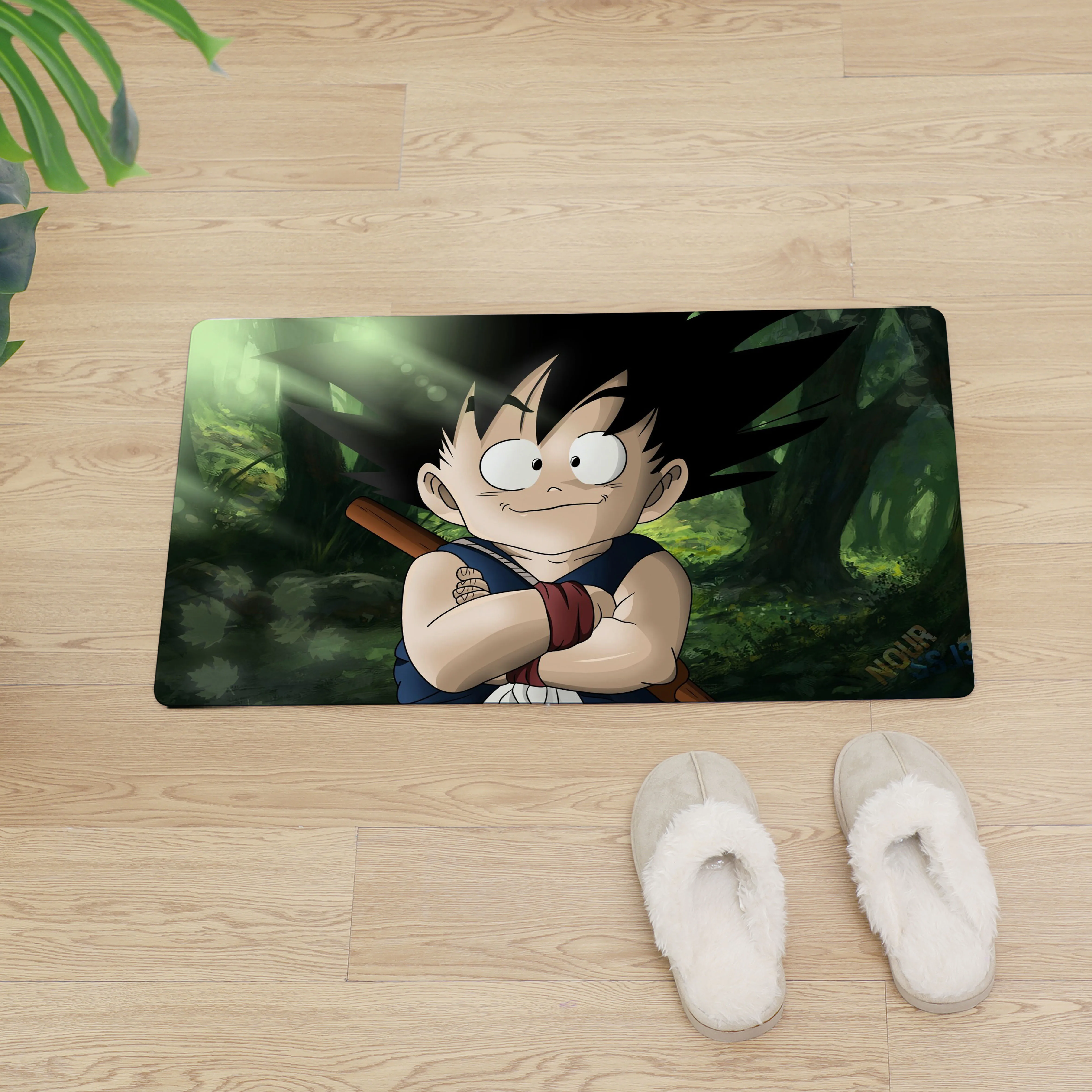 Dragon Ball Z входная дверь коврик кухонный коврик для напольные коврики нескользящий коврик для дома ПВХ мягкая кожа салон ковры водонепроницаемый ковер