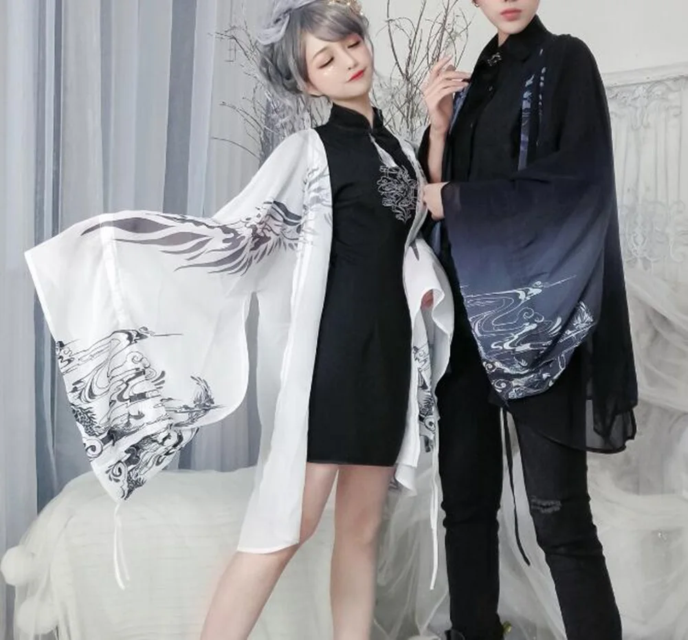 Кимоно женское японский кардиган рубашка блузка женские летние пляжные Топы -