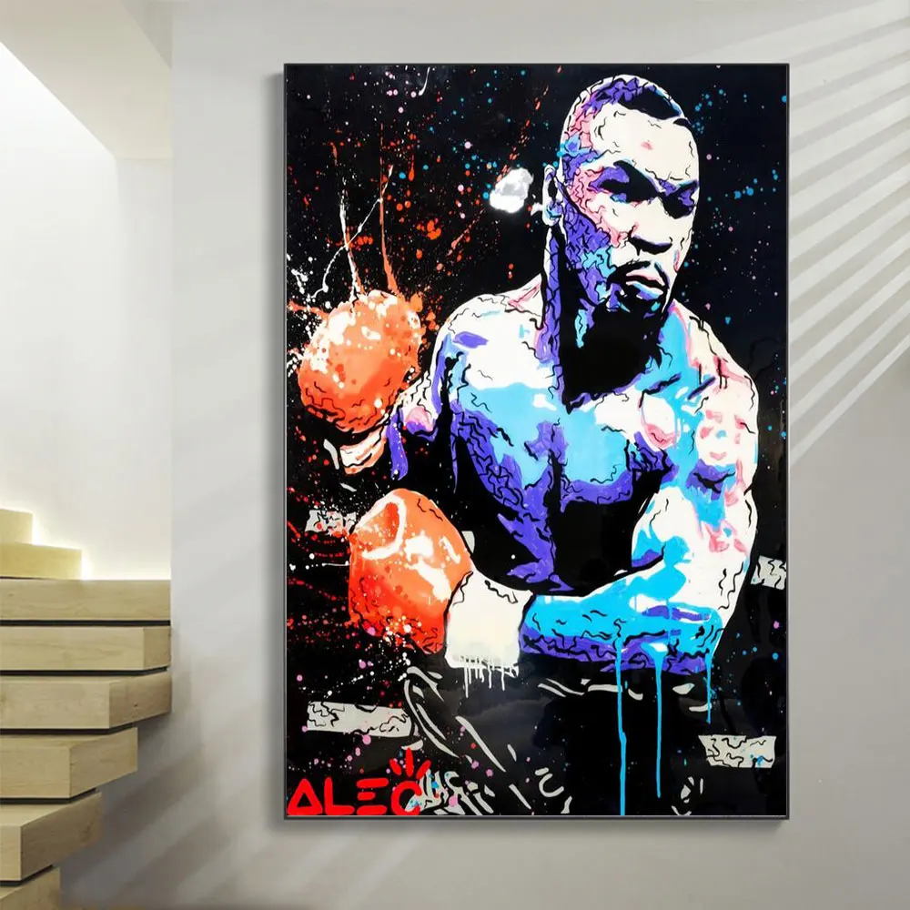 

Tyson Poster Boxing Portrait Poster And Prints Canvas Painting Poster Canvas Painting Print Home Decor for Living Room Poster