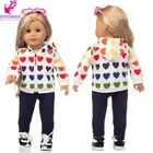 18 дюймов Американский Og Девочка Кукла одежда пальто с капюшоном 43 см детский Кукольный костюм, повседневная одежда куклы одежда