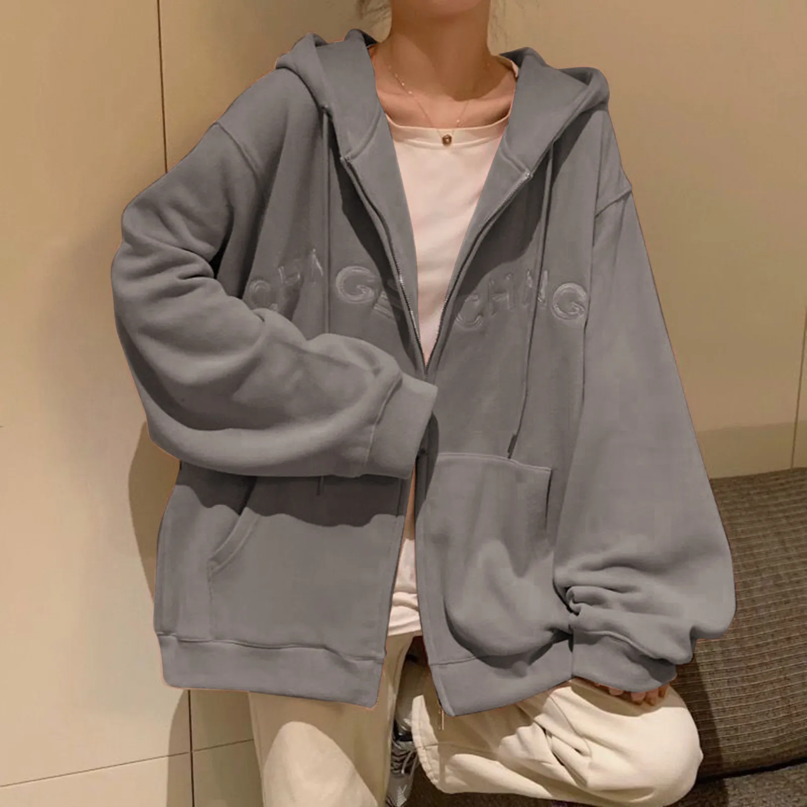 Женские однотонные свитшоты в наличии Высококачественная Асимметричная