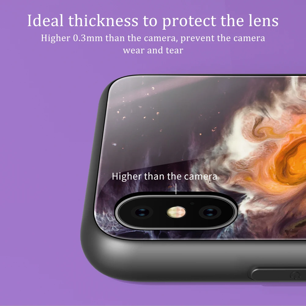 Чехол из закаленного стекла для iphone 6 6s 8 7 Plus X XR XS MAX ударопрочный тонкий чехол XsMax xr