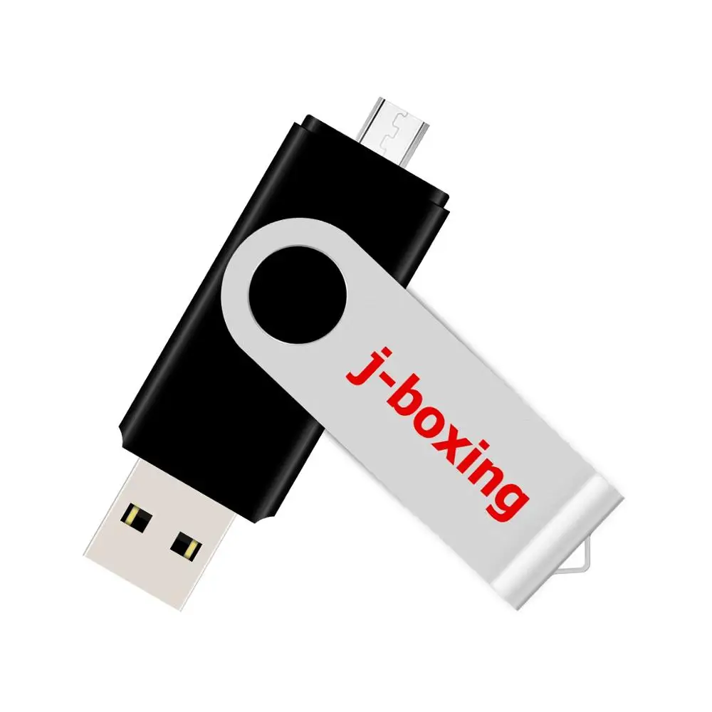 J боксерская 5 шт. двойной порт OTG USB флешка 8 ГБ 16 32 64 Micro флеш накопитель поворотный