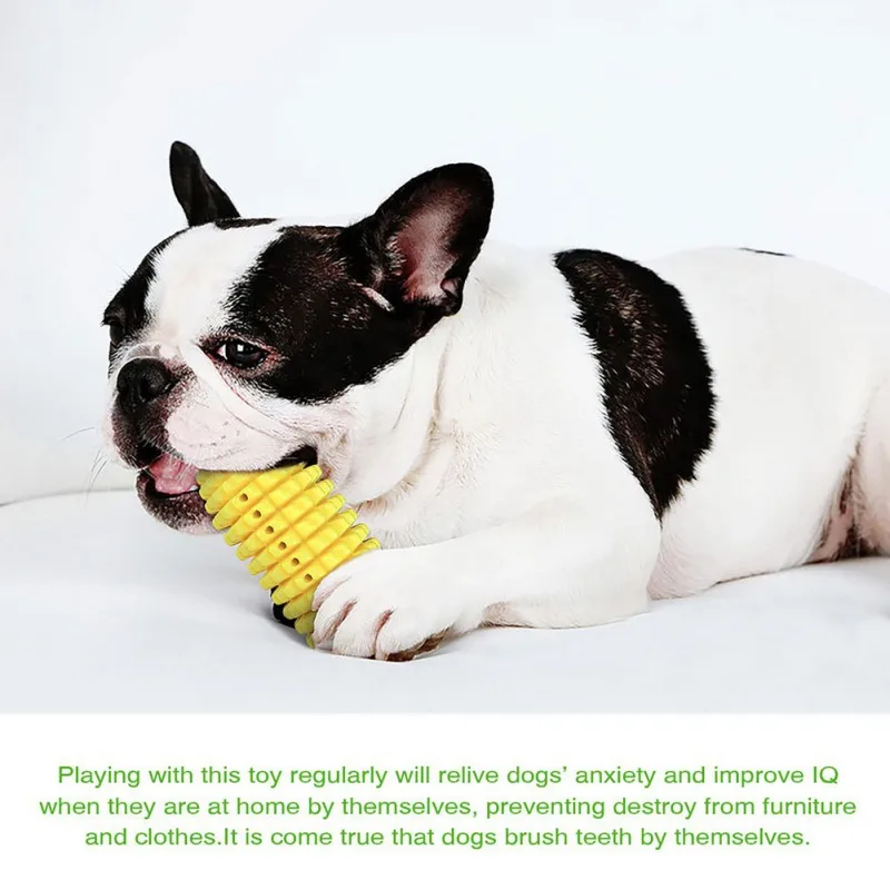 

Puppy Molar Stick Toy Gnawing Resistant Interesting Dogs Teeth Cleaning Point Massage Toothpaste Pet Toothbrush Molar Pet Supply