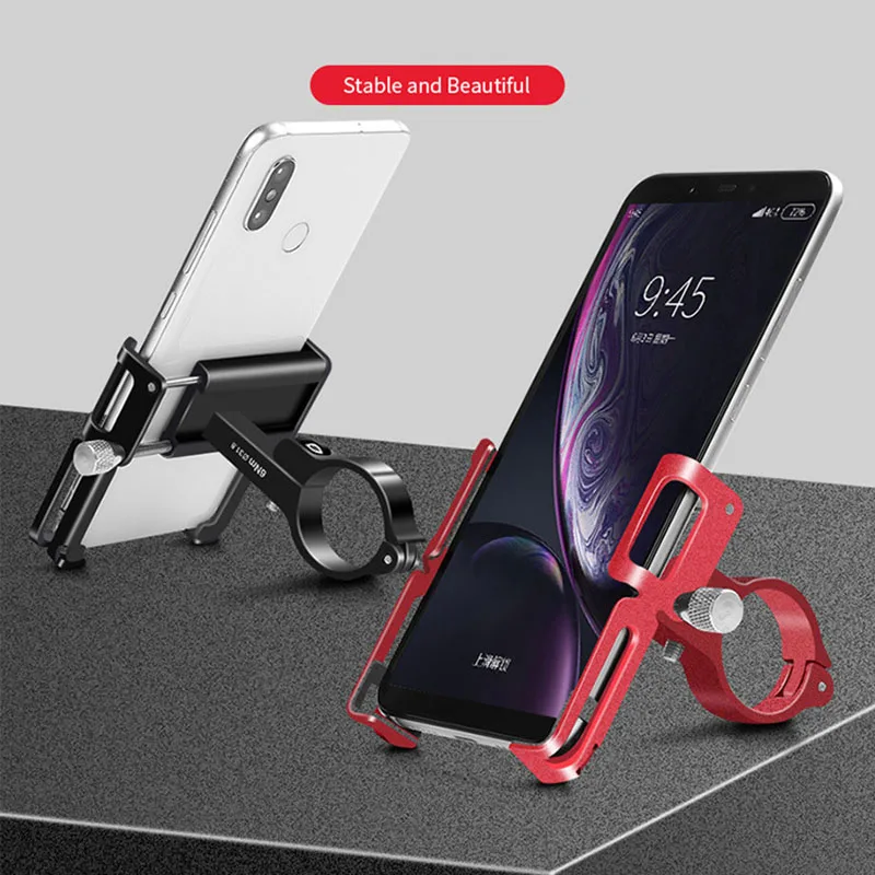 

GUB Aluminium Alloy Bike Phone Holder Motorcycle Handlebar Mount Handle Phone Support for 3.5-6.2 Inch Smartphone