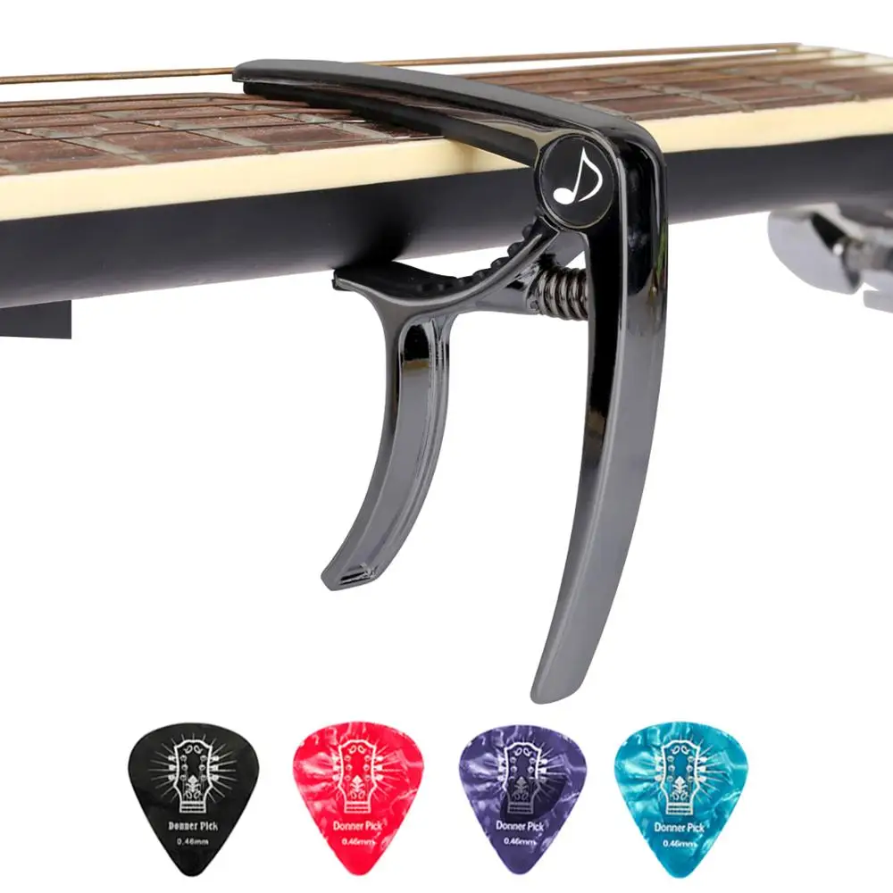 Доннер гитара из цинкового сплава Capo + 4 гитары быстросменный триггер зажима для