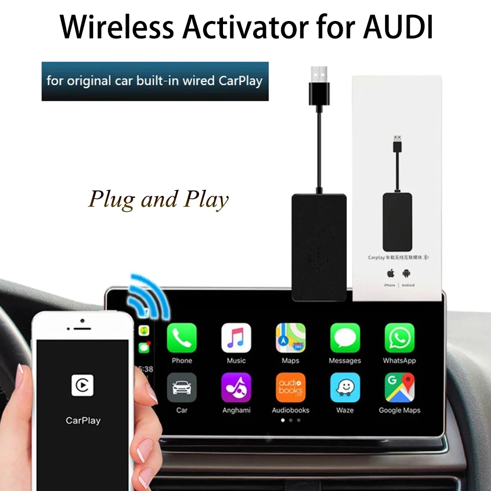 CarPlay беспроводной активатор для автомобиля оригинальный встроенный проводной USB