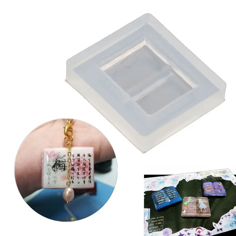 1 Pc Magic Open Book Resin Casting Silicone Molds DIY Keychain Earrings Jewelry Tools | Украшения и аксессуары