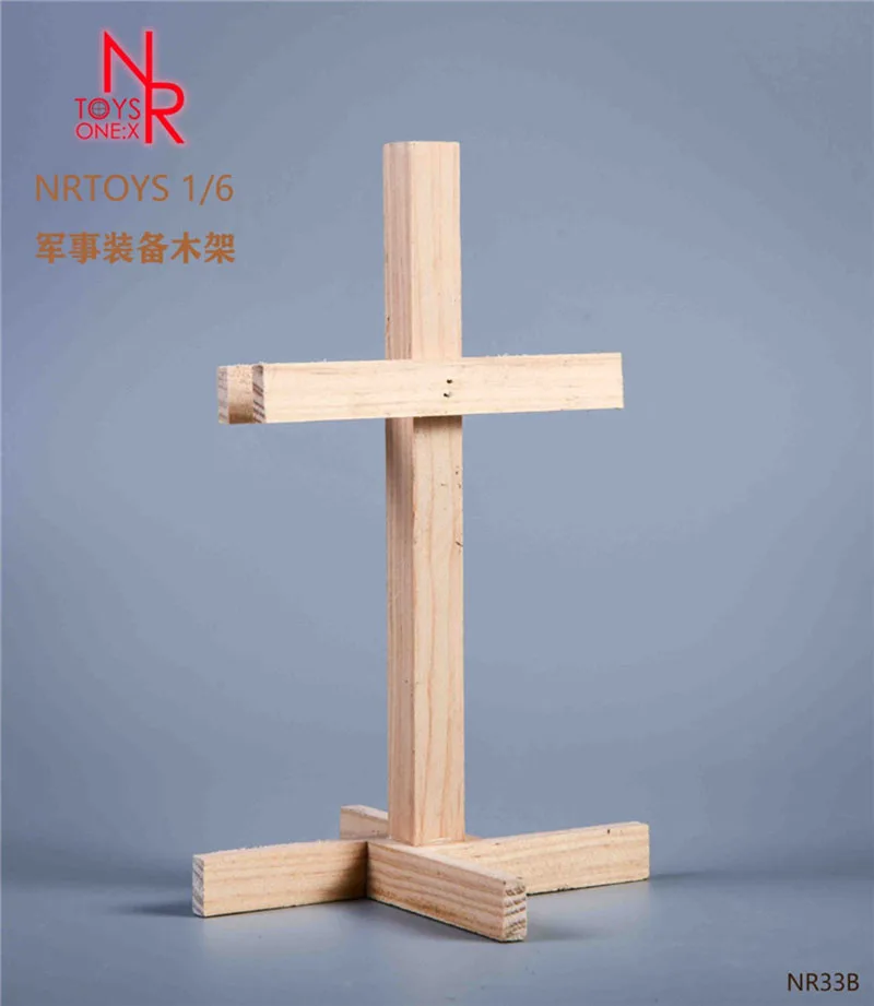 

NR33 scene accessories 1/6 wooden bracket, suitable for military equipment soldier vest helmet bracket.