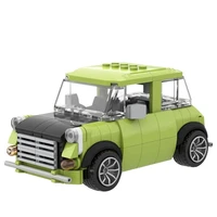 speed champion moc high tech mustanged vehicle mr bean sports racing car mini model set building blocks toys for children gift