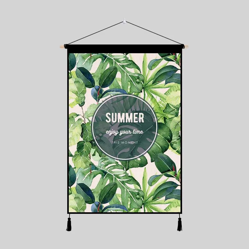 Картина в виде листьев для дома гобелен ресторан обеденный зал Настенная спальня