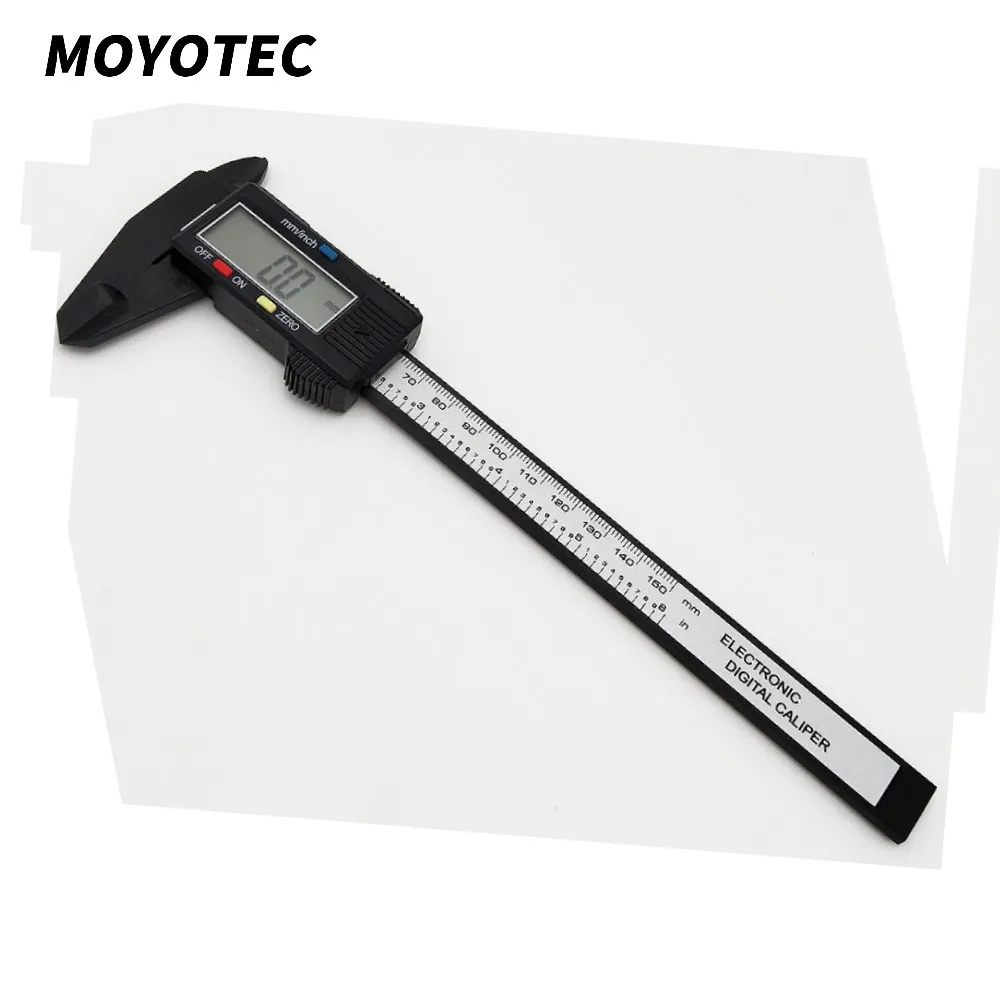 

MOYOTEC Electronic Plastic Digital Caliper Caliper Measuring Tool with Inch/MM Conversion LCD Screen Auto Off Featured Ruler