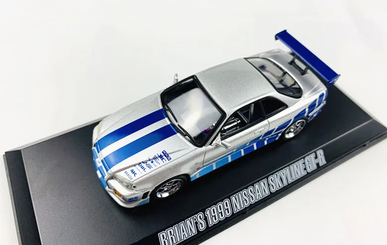 GreenLight 1:43 BRIAN'S 1999 нсрб в SKYLINE GT R бутик брелок для автомобильных ключей игрушки
