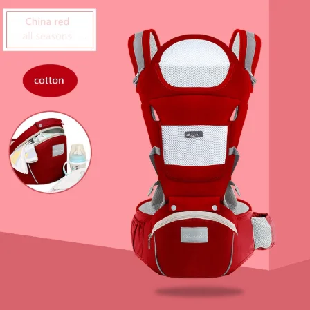 Newborn Baby Carrier Women Multifunctional Waist Stool Cotton T Shirts Dad Hands Free Kangaroo Packet s | Мать и ребенок
