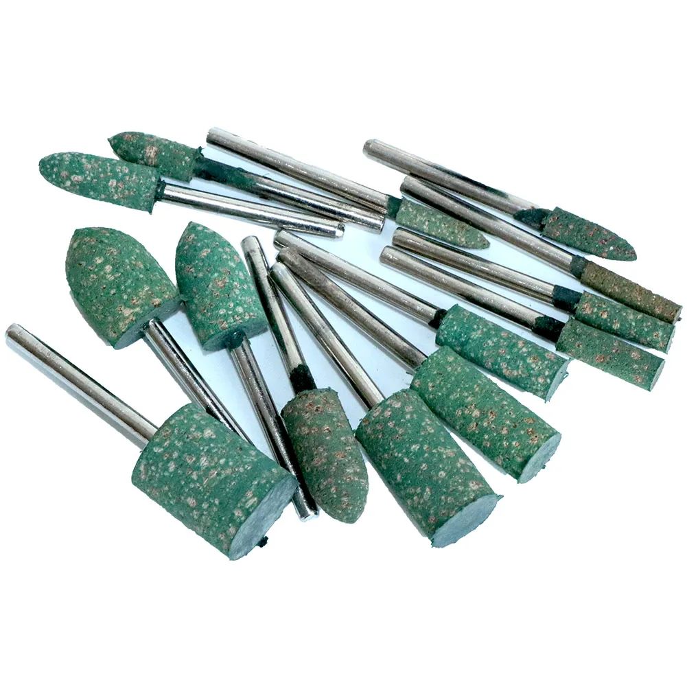 14Pcs Ceramic Grinding Head Rubber Mounted Point Wool felt Buffing wheel for Mould Polishing Dremel Rotary Tools | Инструменты