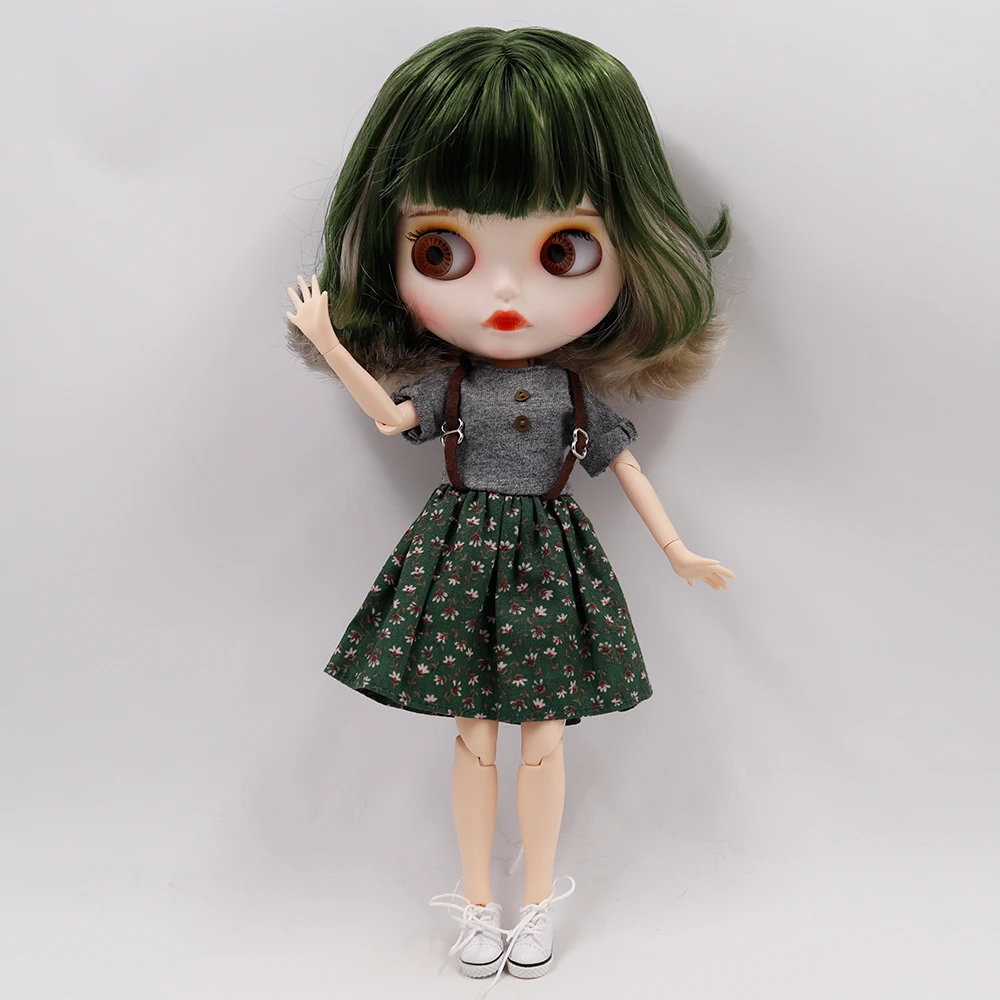 ICY DBS factory blyth doll joint body frosted face green mixed light yellow short hair DIY sd gift toy | Игрушки и хобби