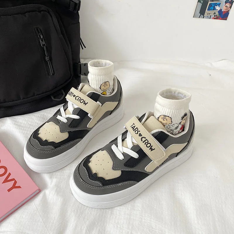 

Туфли женские, на платформе, с круглым носком, в японском стиле, обувь Kawaii